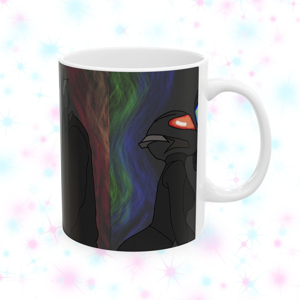 Biker Couple Ceramic Mug — Moto Couple Art (11oz/15oz)